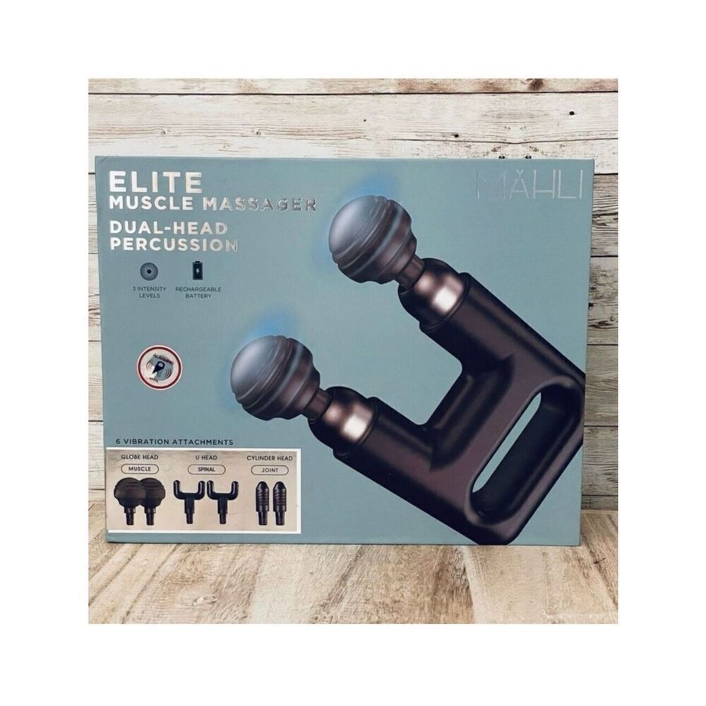 NWT In Box MAHLI Full Body Dual Head Percussion Muscle Massager Many Features